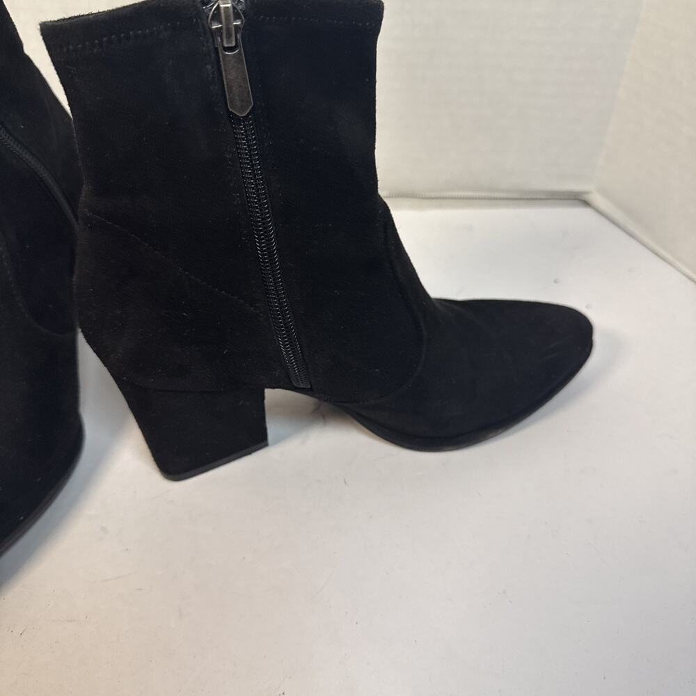 MICHAEL Michael Shannon Cutout Ankle Boots Block Heel Buckle Zip Size7 - Picture 4 of 7
